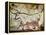 Cave of Lascaux, Great Hall, Left Wall: Second Bull, Below: Kneeling Red Cow, C. 17,000 BC-null-Framed Premier Image Canvas