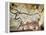 Cave of Lascaux, Great Hall, Left Wall: Second Bull, Below: Kneeling Red Cow, C. 17,000 BC-null-Framed Premier Image Canvas