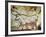 Cave of Lascaux, Great Hall, Left Wall: Second Bull, Below: Kneeling Red Cow, C. 17,000 BC-null-Framed Giclee Print