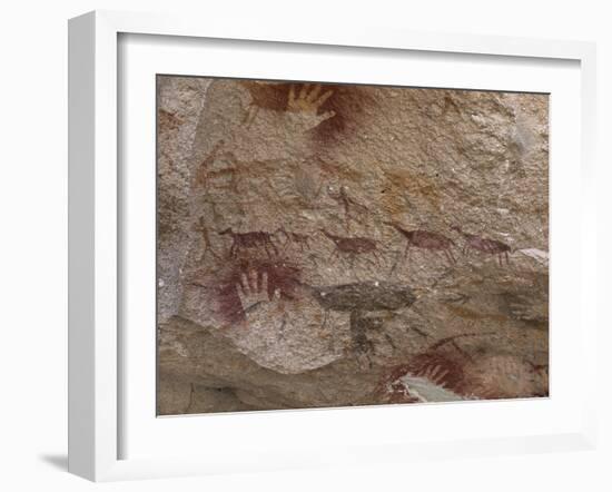 Cave of the Hands, Argentina-Javier Trueba-Framed Photographic Print