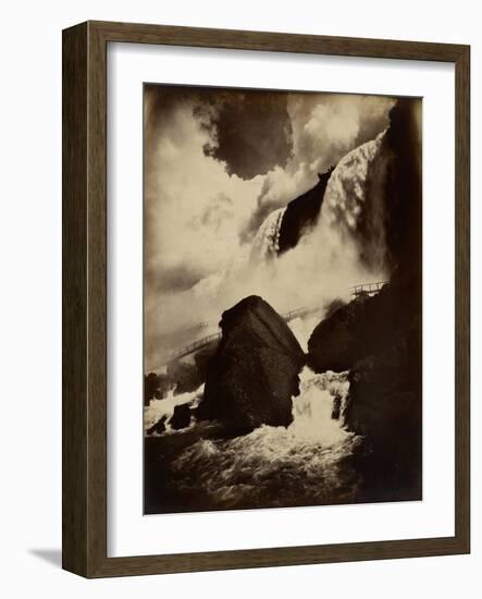 Cave of the Winds, Niagara Falls, C.1890 (Albumen Silver Print from Glass Negative)-George Barker-Framed Giclee Print