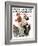 "Cave of the Winds" Saturday Evening Post Cover, August 28,1920-Norman Rockwell-Framed Giclee Print