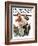 "Cave of the Winds" Saturday Evening Post Cover, August 28,1920-Norman Rockwell-Framed Giclee Print