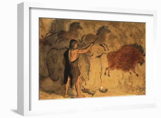 Cave Painters-Ronald Lampitt-Framed Giclee Print