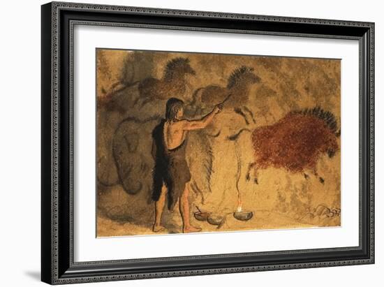 Cave Painters-Ronald Lampitt-Framed Giclee Print