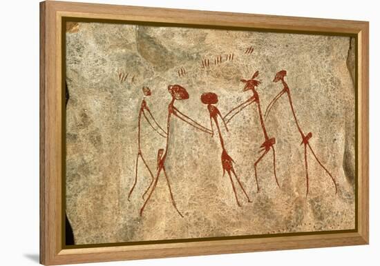 Cave Painting: Kolo Figures Depicting An Abduction-Sinclair Stammers-Framed Premier Image Canvas