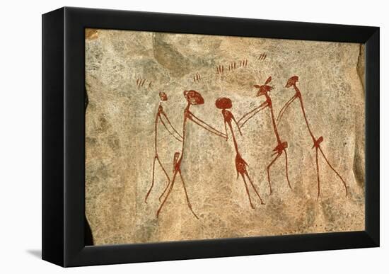 Cave Painting: Kolo Figures Depicting An Abduction-Sinclair Stammers-Framed Premier Image Canvas