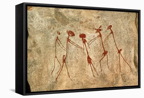 Cave Painting: Kolo Figures Depicting An Abduction-Sinclair Stammers-Framed Premier Image Canvas