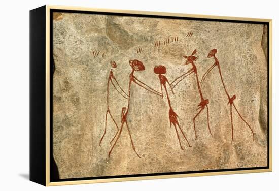 Cave Painting: Kolo Figures Depicting An Abduction-Sinclair Stammers-Framed Premier Image Canvas