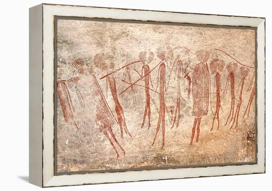 Cave Painting: Kondusi Stick Dance, Tanzania-Sinclair Stammers-Framed Premier Image Canvas