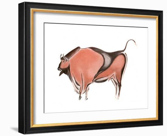 Cave Painting of a Bison from the Altamira Cave, Spain, 1933-1934-null-Framed Giclee Print