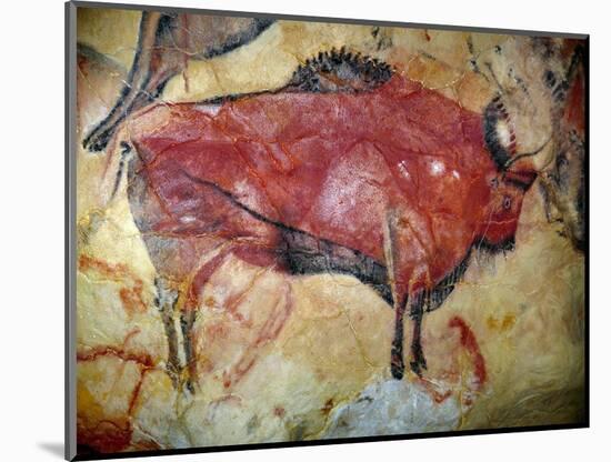 Cave Painting of Bison at Altamira-null-Mounted Photographic Print