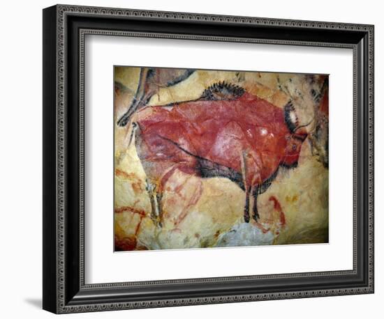 Cave Painting of Bison at Altamira-null-Framed Photographic Print