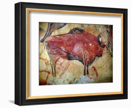 Cave Painting of Bison at Altamira-null-Framed Photographic Print