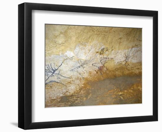 Cave Painting of Swimming Stags at Lascaux-null-Framed Photographic Print