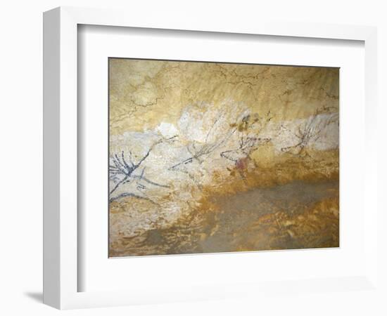 Cave Painting of Swimming Stags at Lascaux-null-Framed Photographic Print