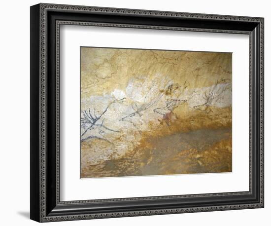 Cave Painting of Swimming Stags at Lascaux--Framed Photographic Print