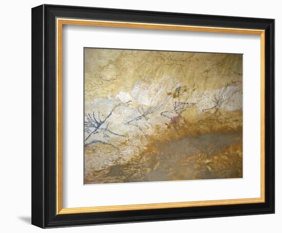 Cave Painting of Swimming Stags at Lascaux-null-Framed Photographic Print