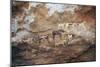 Cave Paintings Depicting Cattle, Prehistoric Caves on Gilf Kebir Plateau-null-Mounted Giclee Print