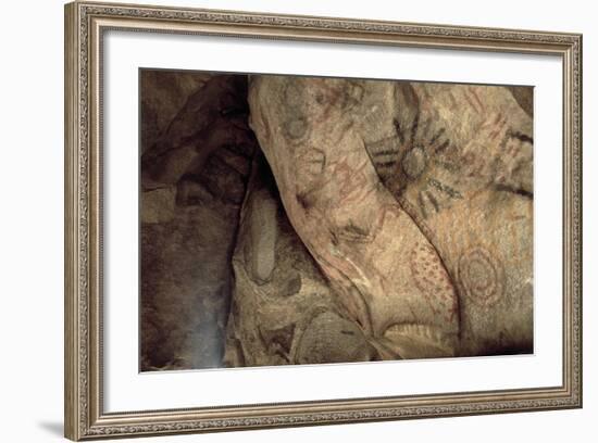 Cave Paintings Near Village of Catavina, Central Desert, Baja California Norte, Mexico-null-Framed Giclee Print