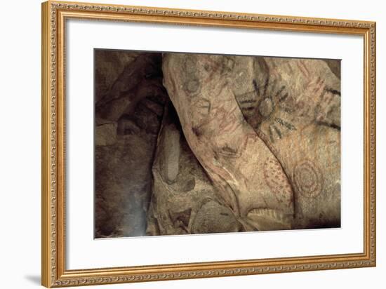 Cave Paintings Near Village of Catavina, Central Desert, Baja California Norte, Mexico-null-Framed Giclee Print