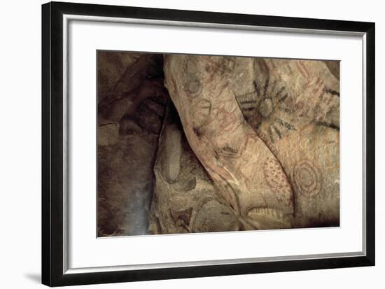 Cave Paintings Near Village of Catavina, Central Desert, Baja California Norte, Mexico-null-Framed Giclee Print