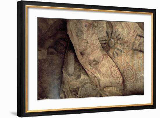 Cave Paintings Near Village of Catavina, Central Desert, Baja California Norte, Mexico-null-Framed Giclee Print