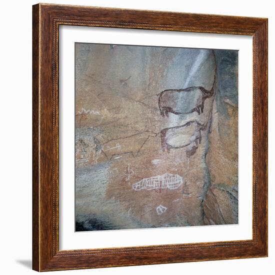 Cave Paintings, Tsodilo Hills, Botswana-null-Framed Giclee Print