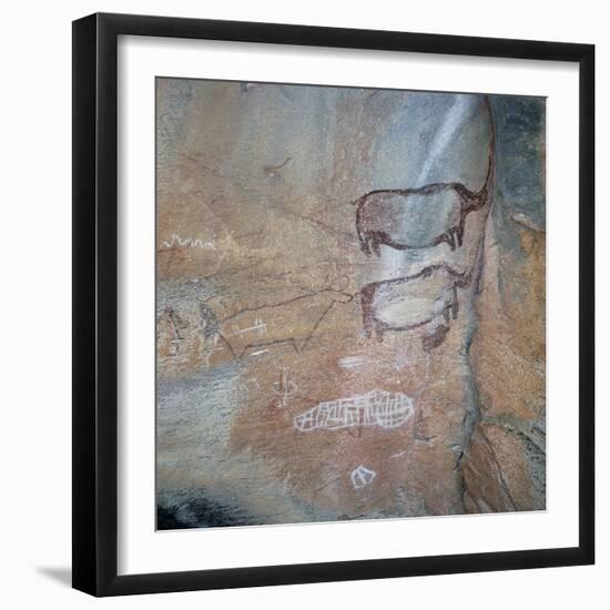 Cave Paintings, Tsodilo Hills, Botswana-null-Framed Giclee Print