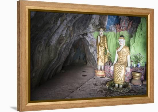 Cave Temple Near Mawlamyine, Mon State, Myanmar (Burma), Asia-Matthew Williams-Ellis-Framed Premier Image Canvas