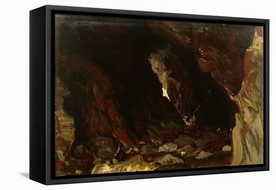 Cave, Tintagel (Oil on Board)-William Blake Richmond-Framed Premier Image Canvas