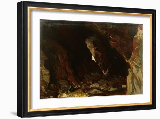 Cave, Tintagel (Oil on Board)-William Blake Richmond-Framed Giclee Print