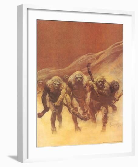 Caveman (cover art for Creepy #15 and Creepy #83)-Frank Frazetta-Framed Art Print