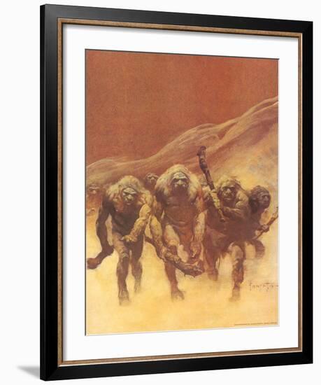 Caveman (cover art for Creepy #15 and Creepy #83)-Frank Frazetta-Framed Art Print