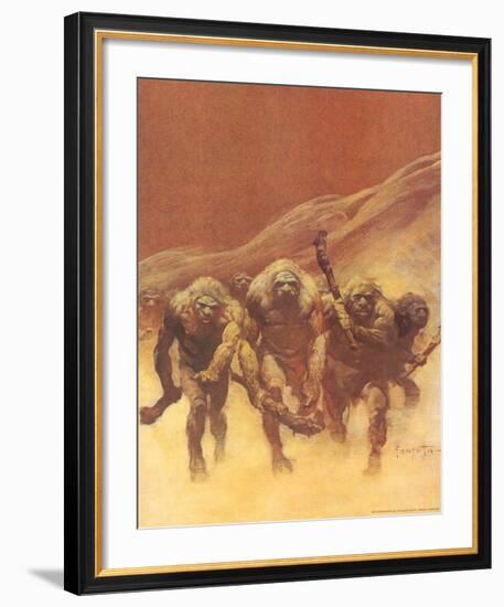 Caveman (cover art for Creepy #15 and Creepy #83)-Frank Frazetta-Framed Art Print