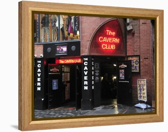 Cavern Club, Mathew Street, Liverpool, Merseyside, England, United Kingdom, Europe-Wendy Connett-Framed Premier Image Canvas