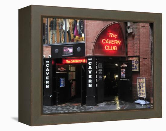 Cavern Club, Mathew Street, Liverpool, Merseyside, England, United Kingdom, Europe-Wendy Connett-Framed Premier Image Canvas