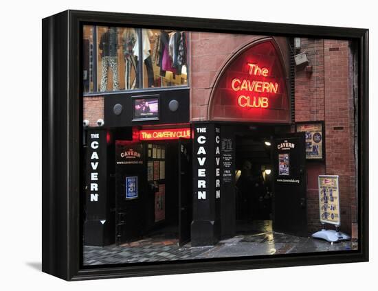 Cavern Club, Mathew Street, Liverpool, Merseyside, England, United Kingdom, Europe-Wendy Connett-Framed Premier Image Canvas