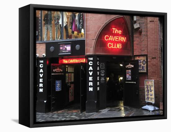 Cavern Club, Mathew Street, Liverpool, Merseyside, England, United Kingdom, Europe-Wendy Connett-Framed Premier Image Canvas