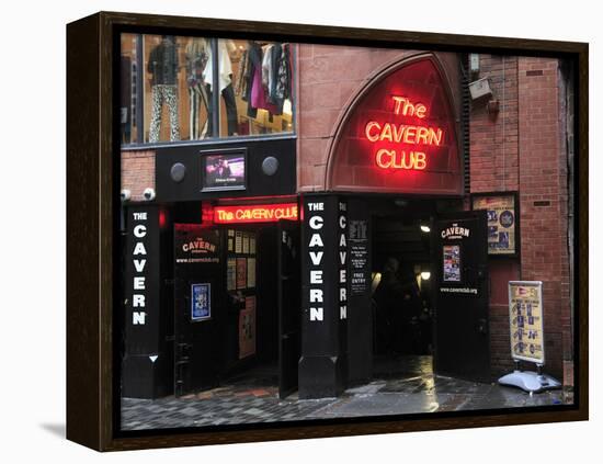 Cavern Club, Mathew Street, Liverpool, Merseyside, England, United Kingdom, Europe-Wendy Connett-Framed Premier Image Canvas