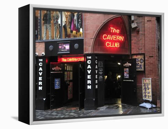 Cavern Club, Mathew Street, Liverpool, Merseyside, England, United Kingdom, Europe-Wendy Connett-Framed Premier Image Canvas