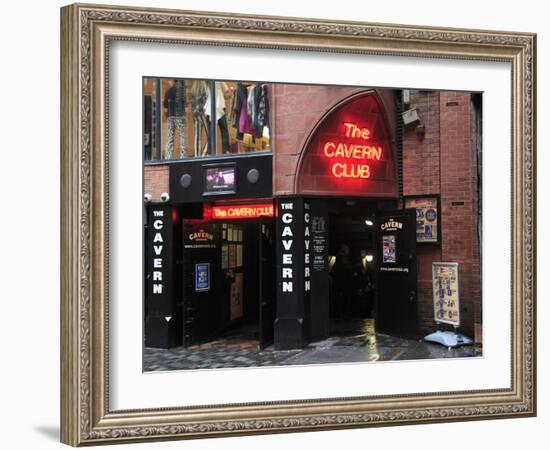 Cavern Club, Mathew Street, Liverpool, Merseyside, England, United Kingdom, Europe-Wendy Connett-Framed Photographic Print