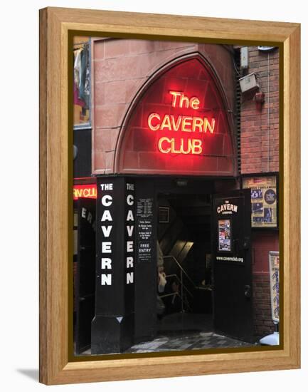 Cavern Club, Mathew Street, Liverpool, Merseyside, England, United Kingdom, Europe-Wendy Connett-Framed Premier Image Canvas