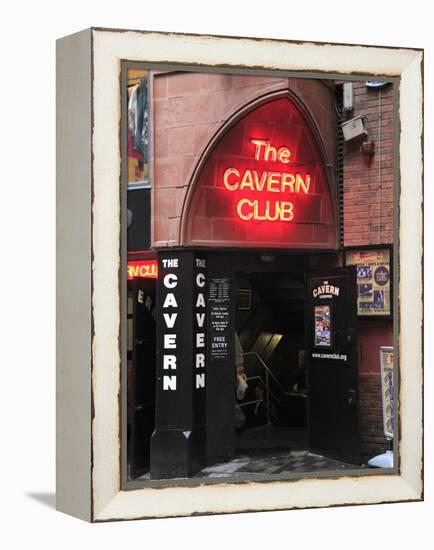 Cavern Club, Mathew Street, Liverpool, Merseyside, England, United Kingdom, Europe-Wendy Connett-Framed Premier Image Canvas