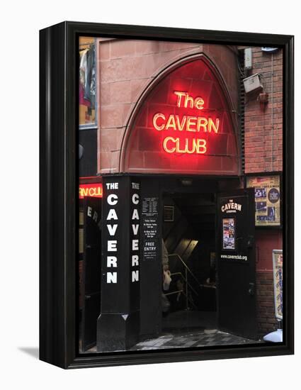 Cavern Club, Mathew Street, Liverpool, Merseyside, England, United Kingdom, Europe-Wendy Connett-Framed Premier Image Canvas