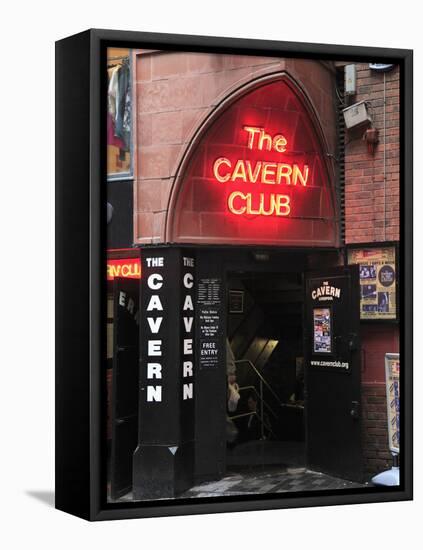 Cavern Club, Mathew Street, Liverpool, Merseyside, England, United Kingdom, Europe-Wendy Connett-Framed Premier Image Canvas