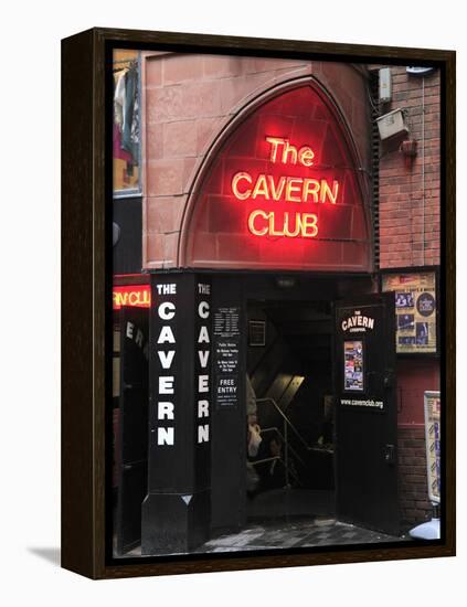 Cavern Club, Mathew Street, Liverpool, Merseyside, England, United Kingdom, Europe-Wendy Connett-Framed Premier Image Canvas