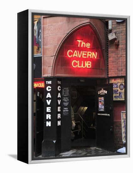 Cavern Club, Mathew Street, Liverpool, Merseyside, England, United Kingdom, Europe-Wendy Connett-Framed Premier Image Canvas