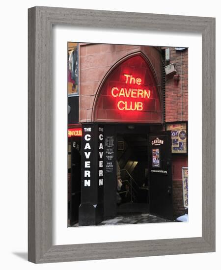 Cavern Club, Mathew Street, Liverpool, Merseyside, England, United Kingdom, Europe-Wendy Connett-Framed Photographic Print