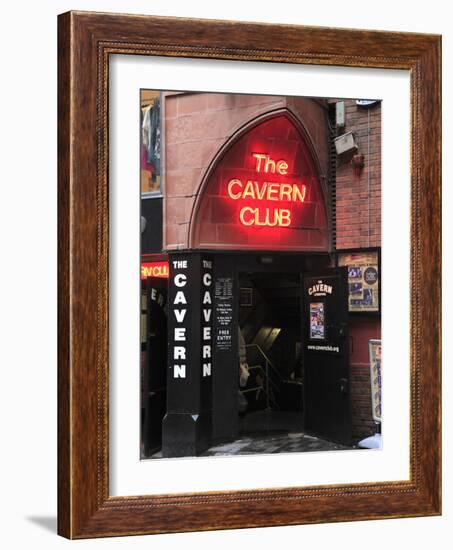 Cavern Club, Mathew Street, Liverpool, Merseyside, England, United Kingdom, Europe-Wendy Connett-Framed Photographic Print